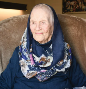 Days before her 111th birthday. (Source: Wise County Messenger)