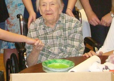 On her 110th birthday in 2013. (Source: Floyd County 4-H)