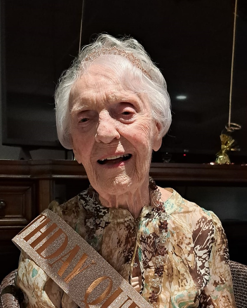 On her 109th birthday in 2022. (Source: Facebook/St. Wilfred Episcopal Church)