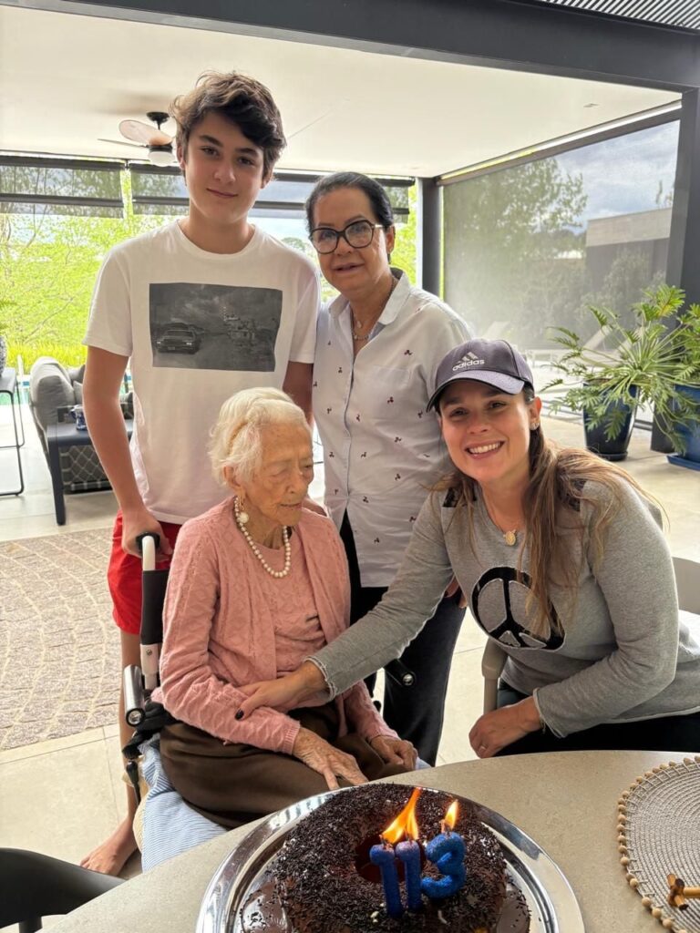 On her 113th birthday.