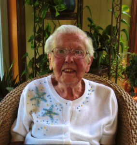 On her 109th birthday in 2016. (Source: Simcoe.com)