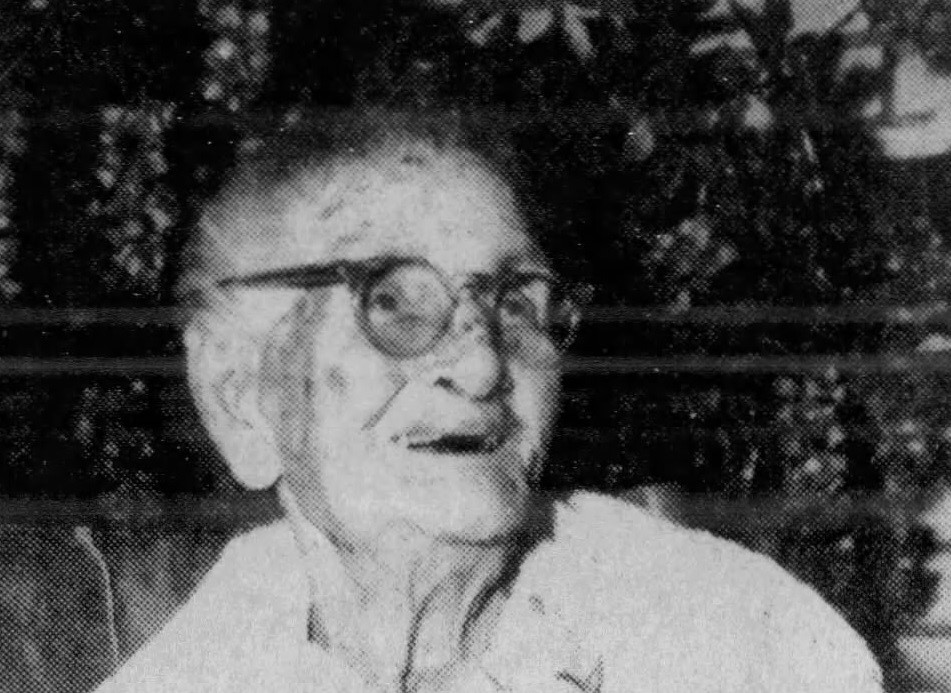 On her 112th birthday in 1979. (Source: The Daily Advertiser)