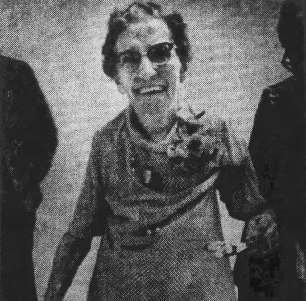 On her 105th birthday in 1973. (Source: The Rock Island Argus)