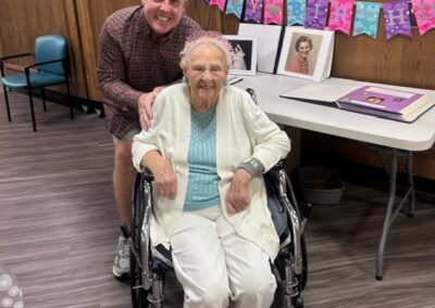 On her 113th birthday. (Source: Facebook / Aaron Wilson)