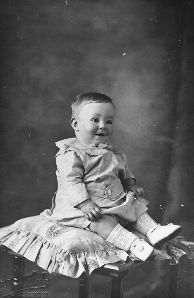 As a child.