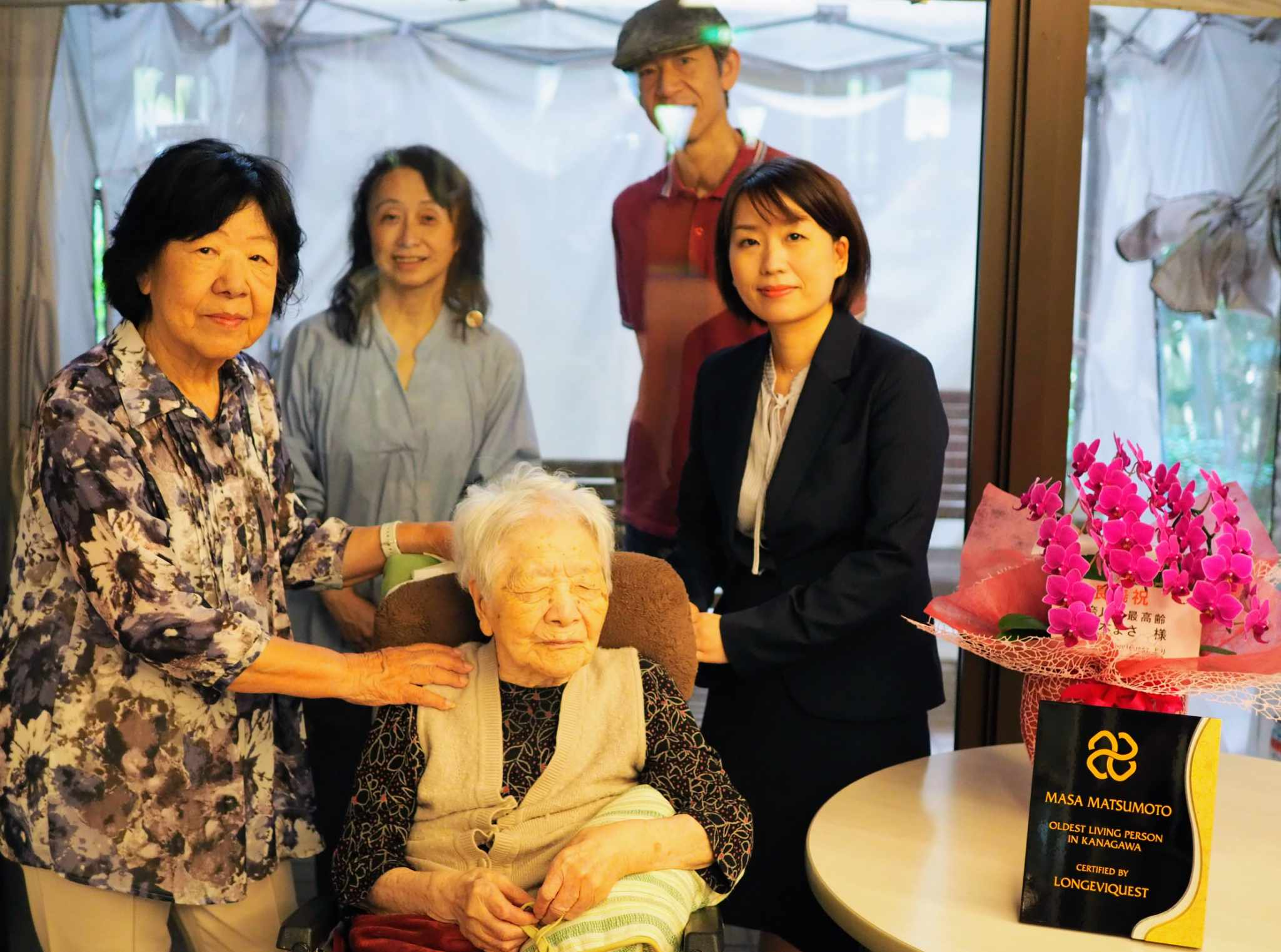 LongeviQuest Japan Visited Mrs. Masa Matsumoto To Celebrate Her Longevity
