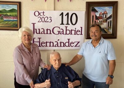 On his 110th birthday. (Source: Facebook / Gerontology Wiki)