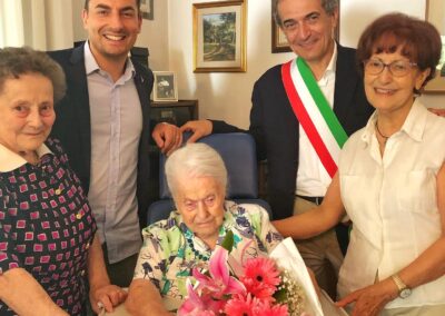 On her 113th birthday. (Source: Facebook / Gian Luca Zattini Sindaco)