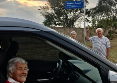 On the street renamed in her honor. (Source: Courtesy of the family)