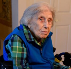 In October 2017, aged 109. (Source: Daily Herald)
