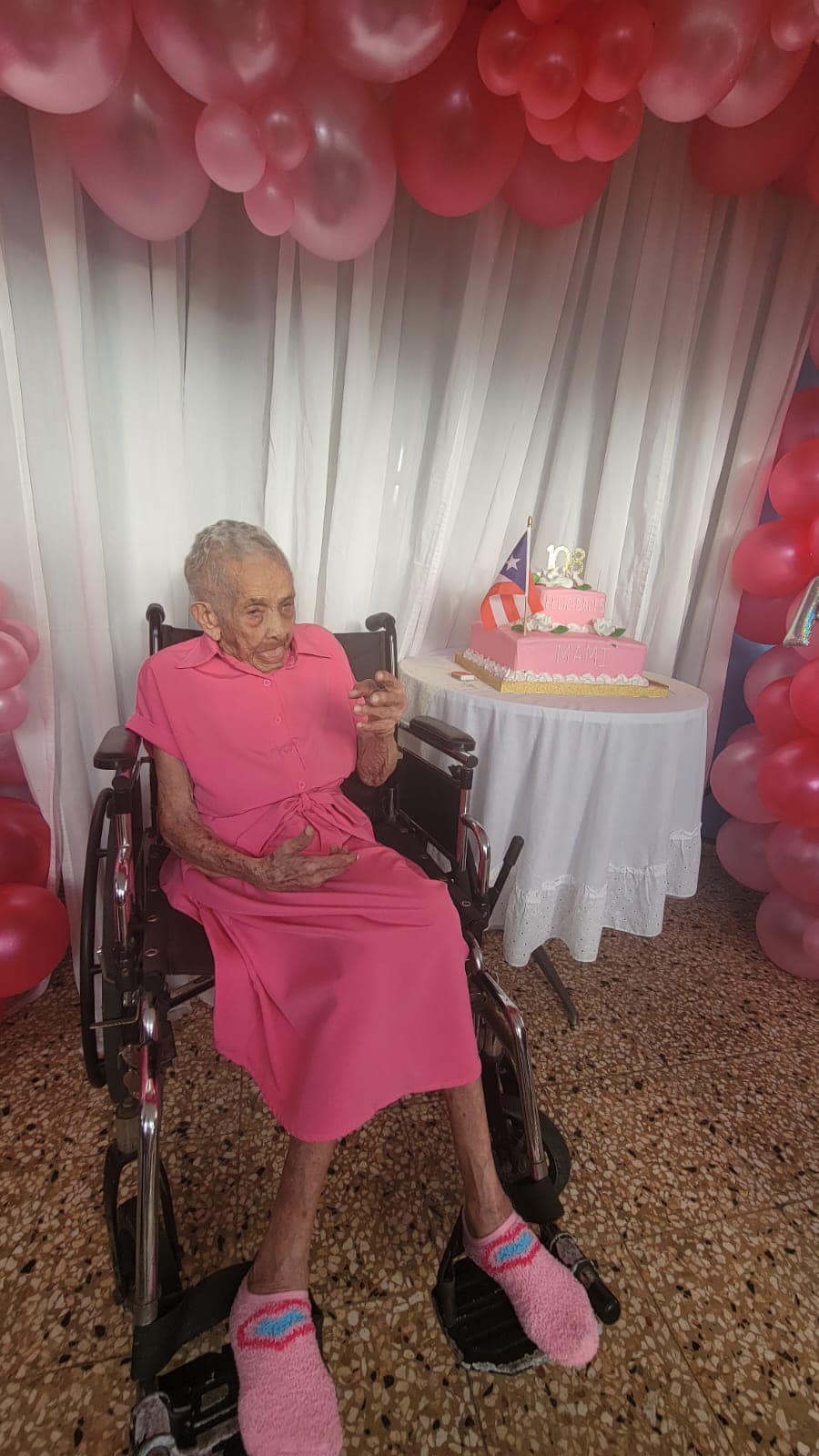 On her 108th birthday. (Source: Facebook/Municipio de Yabucoa)