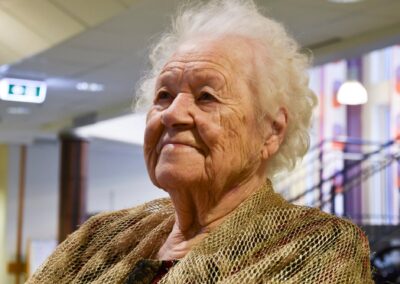 On her 109th birthday. (Source: Ringsaker Blad)
