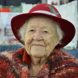 On her 110th birthday. (Source: Hamar Arbeiderblad)