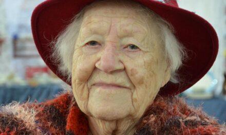 On her 110th birthday. (Source: Hamar Arbeiderblad)