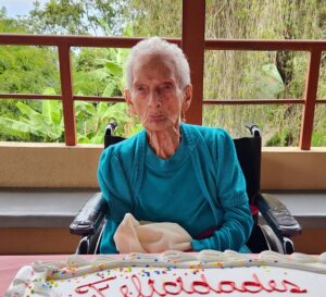 On her 109th birthday in 2022. (Source: Facebook/Hogar Magdala)