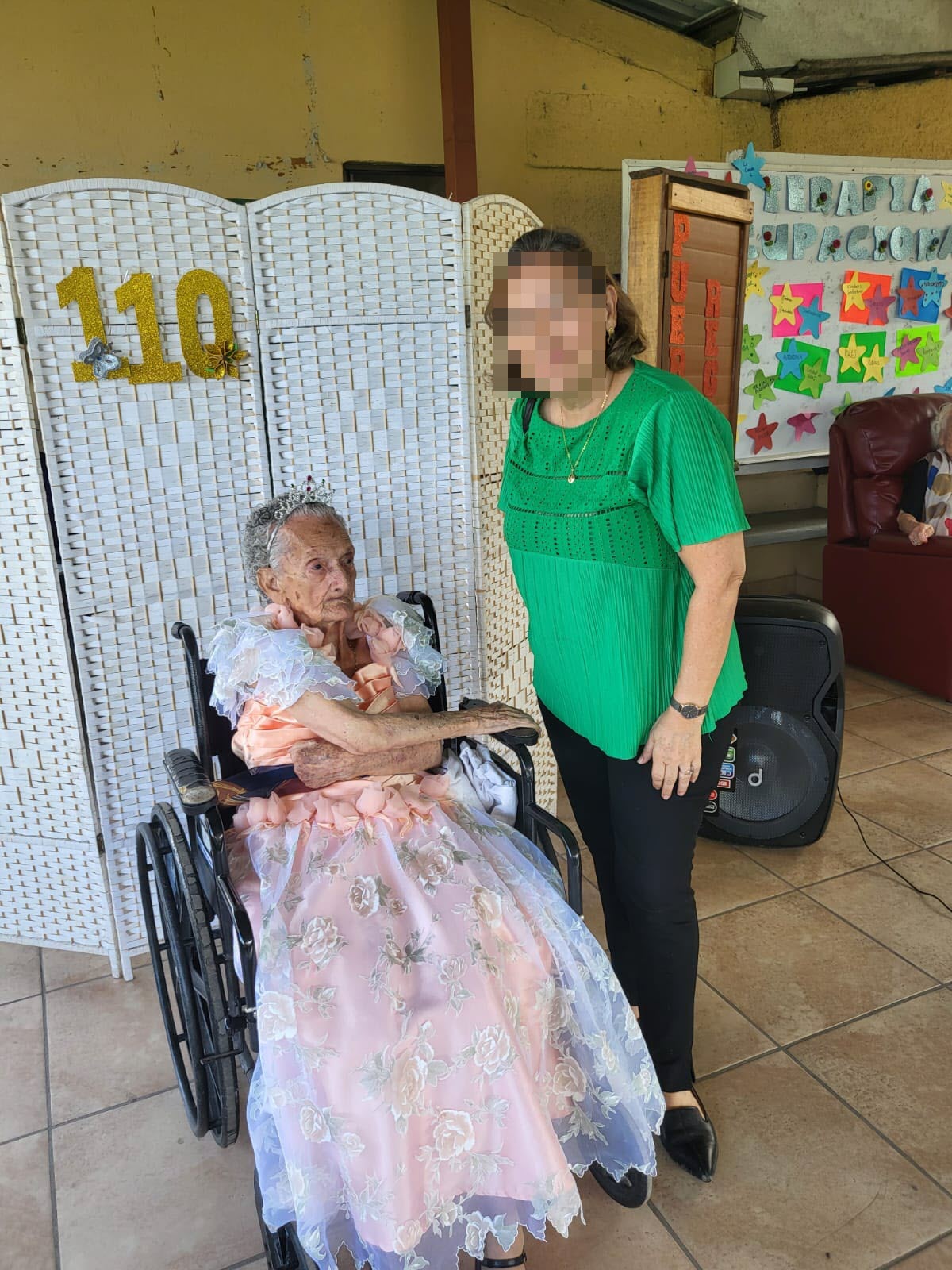 On her 110th birthday in 2023. (Source: Facebook/Hogar Magdala)