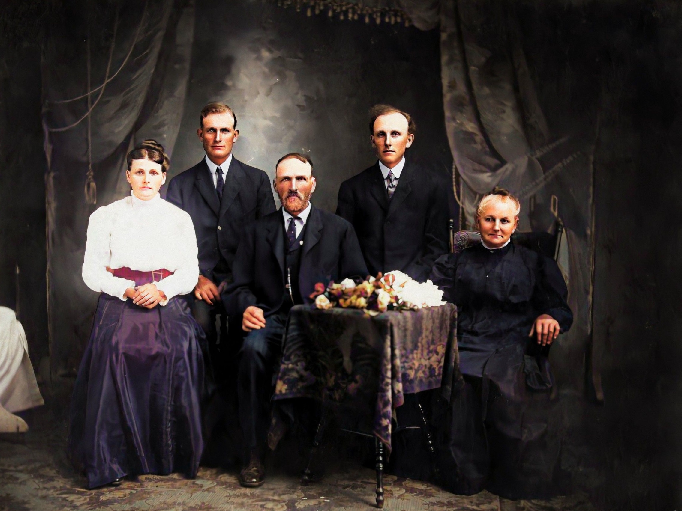 Musick (left) as a young woman, along with her two brothers and parents. (Source: The 110 Club)