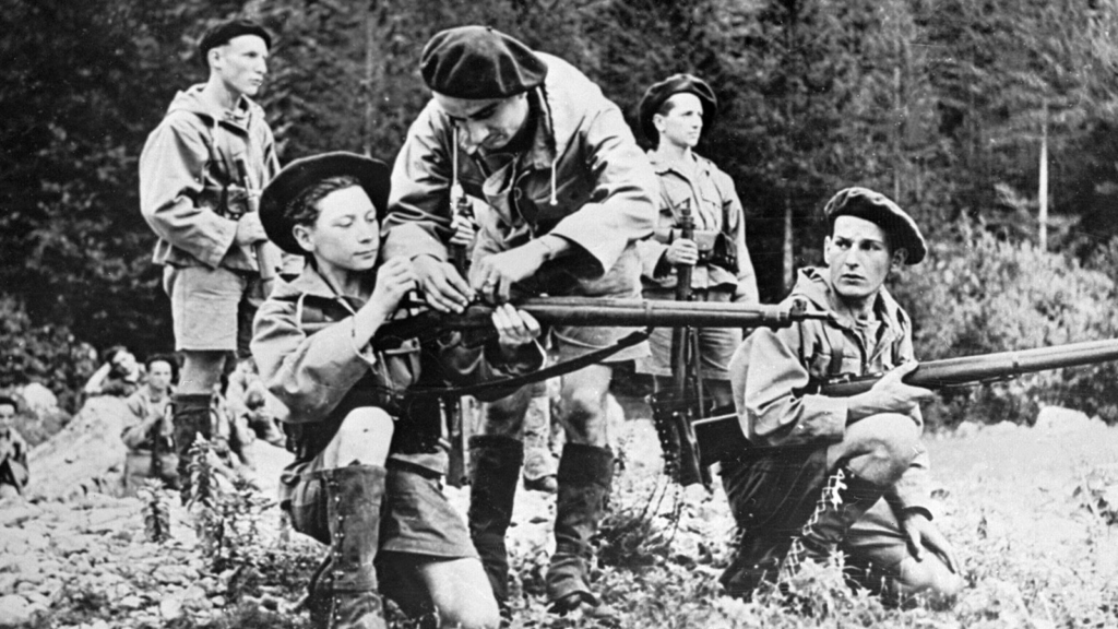 French resistance fighters during WWII, comrades of André Ludwig, photo by AFP via Getty Images