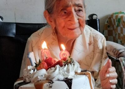 On her 109th birthday. (Source: Facebook / Ciudad al Día)