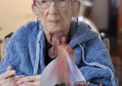 On her 111th birthday in November 2025. (Source: Courtesy of the family).