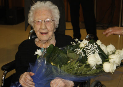 On her 109th birthday. (Source: Vivre en Residénce)