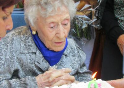 On her 110th birthday in 2013. (Source: Villa Melisa)