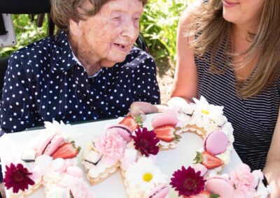 On her 112th birthday. (Source: Inside Halton)