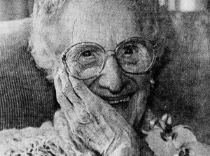 On her 105th birthday. (Source: The Vancouver Sun)