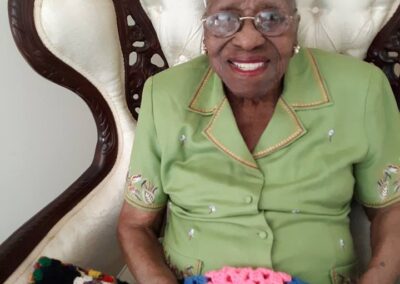 On her 113th birthday in 2018. (Source: Clayton County Government)