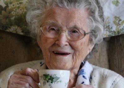 On her 110th birthday. (Source: The West Australian)