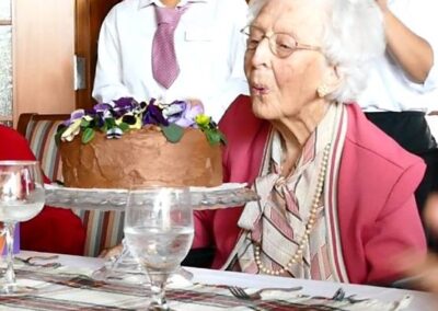 On her 110th birthday in 2016. (Source: Parkshore Senior Living Community)