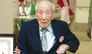 In October 2013, shortly before his 110th birthday. (Source: Facebook)