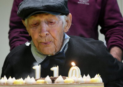On his 110th birthday. (Source: Le Progrès)