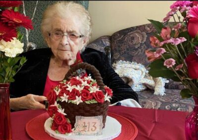 On her 113th birthday in 2020. (Source: paNOW)