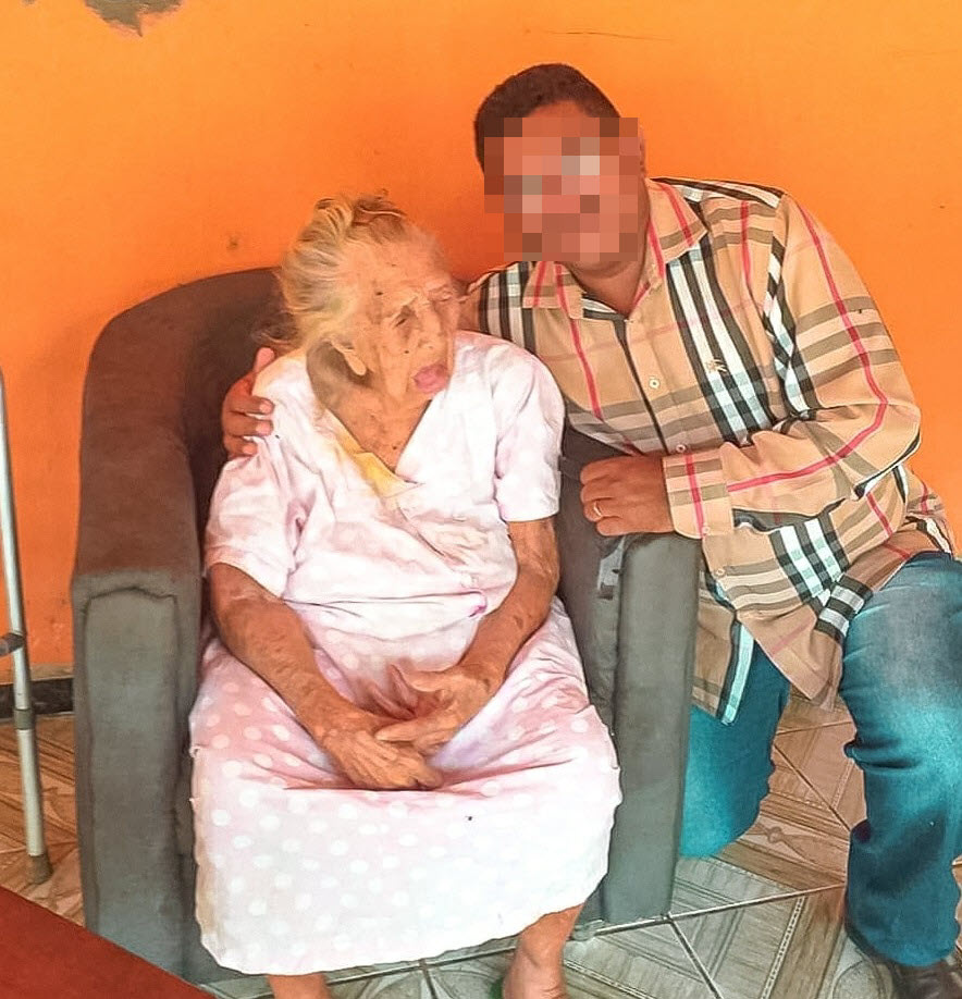 In September 2020, aged 108. (Source: Paróquia São José /Canaan, Trairi-Ce)