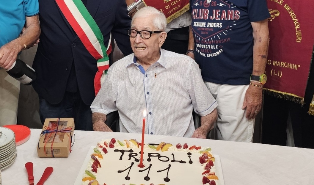 On his 111th birthday. (Source: comune.cecina.li.it)
