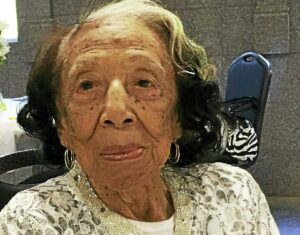 On her 110th birthday in 2017. (Source: The Middletown Press)