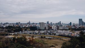 Sendai cityscape. Sendai, Miyagi, Japan