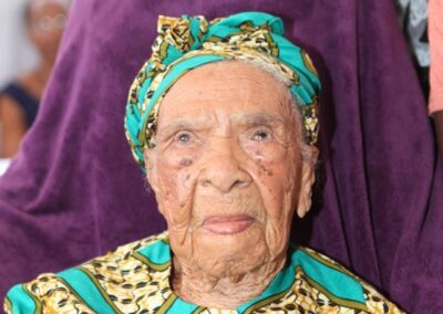 On her 110th birthday in 2017. (Source: Facebook / AN TAN Lontan MEDIA)