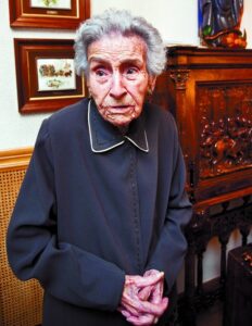 Shortly before her 111th birthday. (Source: Diario de Burgos)