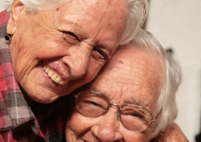 Ana Sara (right) with her sister, Ines Cecilia. (Source: The 110 Club)
