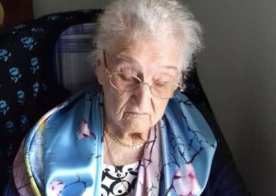 On her 110th birthday. (Source: BergamoNews)