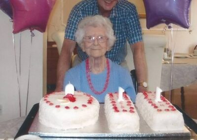 On her 110th birthday. (Source: Oldest in Britain)