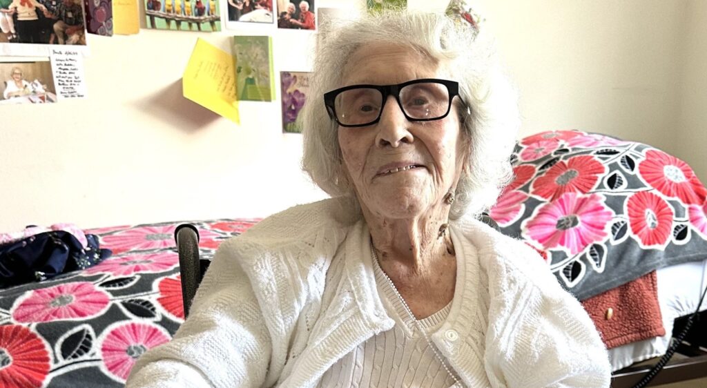 In April 2023, aged 111. (Source: Social House News)