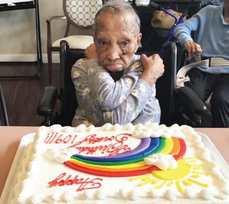 On her 109th birthday. (Source: Hyattsville Life and Times)