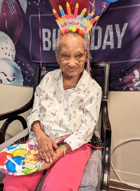 On her 110th birthday. (Source: Facebook/Independence Court of Hyattsville)