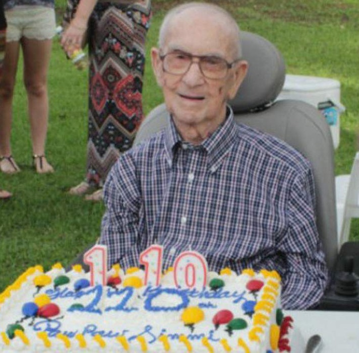 On his 110th birthday. (Photo credit: NOLA.com)