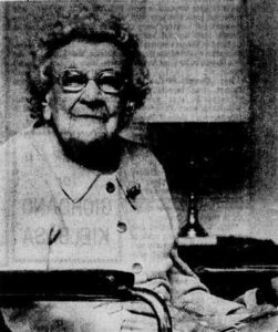 Shortly before her 105th birthday. (Source: Altoona Mirror)