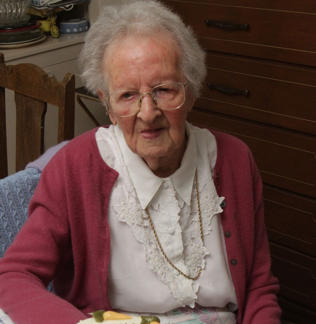 On her 110th birthday. (Source: Inside Halton)