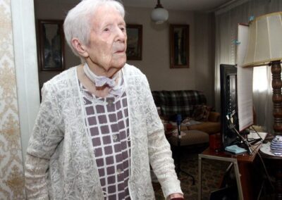 On her 110th birthday. (Source: La Depeche)